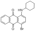 Structure of 1-CYCLOHEXYLAMINO-4-BROMOANTHRQAQUINONE