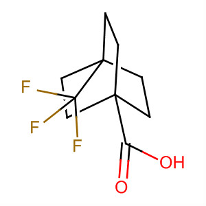 Structure of Bicyclo[2.2.2]octane-1-carboxylic acid, 4-(trifluoromethyl)-