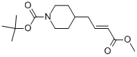 1-Boc-4-(4-甲氧基-4-氧基-2-丁稀)哌啶结构式