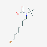 Structure of (7-Bromoheptyl)carbamic acid tert-butyl ester