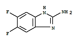 Structure of 1H-Benzimidazol-2-amine,5,6-difluoro-
