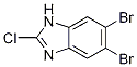 Structure of 5,6-Dibromo-2-chloro-1H-1,3-benzodiazole