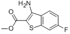 Structure of 3-AMINO-6-FLUORO-BENZO[B]THIOPHENE-2-CARBOXYLIC ACID METHYL ESTER