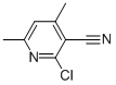 2-氯-3-氰基-4,6-二甲基吡啶结构式