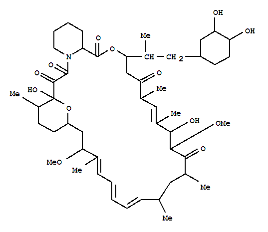 Structure of Rapamycin, 41-O-demethyl-
