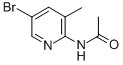 2-乙酰氨基-5-溴-3-甲基吡啶结构式