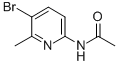 Structure of 2-ACETYLAMINO-5-BROMO-6-METHYLPYRIDINE