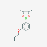 Structure of 4,4,5,5-tetramethyl-2-[3-(prop-2-en-1-yloxy)phenyl]-1,3,2-dioxaborolane
