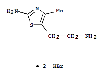 Structure of 5-ThiazoleethanaMine, 2-aMino-4-Methyl-, dihydrobroMide