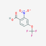 Structure of 2-nitro-4-(trifluoromethoxy)benzoic acid
