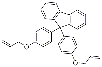 Structure of 9,9-bis(4-allyloxyphenyl)fluorene