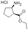 Structure of ETHYL CIS-2-AMINO-1-CYCLOPENTANE CARBOXYLATE HYDROCHLORIDE, 99