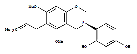 去氢粗毛甘草素D结构式