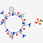 Structure of Polymyxin B heptapeptide