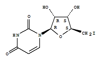 5-deoxy-5-iodouridine结构式