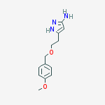 Structure of 5-(2-((4-Methoxybenzyl)oxy)ethyl)-1H-pyrazol-3-amine