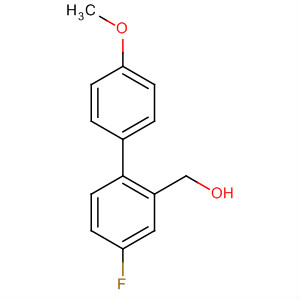 Structure of Benzenemethanol, 4-fluoro-a-(4-methoxyphenyl)-