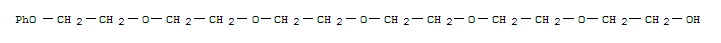 Ethanol,2-[2-[2-[2-[2-(2-phenoxyethoxy)ethoxy]ethoxy]ethoxy]ethoxy]-结构式