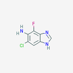 Structure of 6-Chloro-4-fluoro-1H-benzo[d]imidazol-5-amine