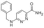 Structure of 3-Pyridazinecarboxamide, 6-[(phenylmethyl)amino]-