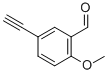 Structure of 5-ETHYNYL-2-METHOXY-BENZALDEHYDE