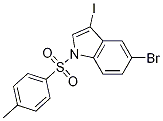 Structure of 5-broMo-3-iodo-1-tosyl-1H-indole