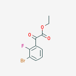 Ethyl 2-(3-bromo-2-fluorophenyl)-2-oxoacetate结构式