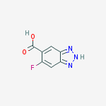 5-fluoro-1H-1,2,3-benzotriazole-6-carboxylic acid结构式