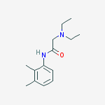 Structure of 2-(diethylamino)-n-(2,3-dimethylphenyl)acetamide