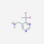 Structure of C-[4-(1,1-Difluoro-ethyl)-pyrimidin-5-yl]-methylamine
