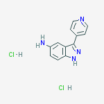 Structure of 3-Pyridin-4-yl-1H-indazol-5-ylamine dihydrochloride