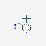 Structure of C-[4-(1-Fluoro-1-methyl-ethyl)-pyrimidin-5-yl]-methylamine