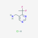 Structure of C-[4-(1,1-Difluoro-ethyl)-pyrimidin-5-yl]-methylamine hydrochloride