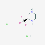 Structure of (R)-2-Trifluoromethyl-piperazine dihydrochloride