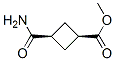 Structure of CYCLOBUTANECARBOXYLIC ACID 3-(AMINOCARBONYL)-,METHYL ESTER,CIS-
