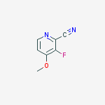 3-Fluoro-4-methoxypicolinonitrile结构式