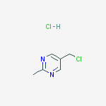 Structure of 5-(chloromethyl)-2-methylpyrimidine;hydrochloride