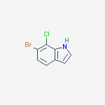 Structure of 6-BROMO-7-CHLORO-1H-INDOLE