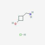 Structure of 3-(Aminomethyl)cyclobutanol hydrochloride