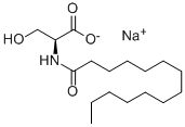 Structure of N-Myristoyl-L-serine sodium salt
