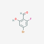 Structure of 4-Bromo-2-fluoro-6-hydroxybenzaldehyde