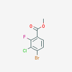 Structure of METHYL 4-BROMO-3-CHLORO-2-FLUOROBENZOATE