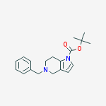 2-methyl-2-propanyl 5-benzyl-4,5,6,7-tetrahydro-1h-pyrrolo[3,2-c] Pyridine-1-carboxylate结构式