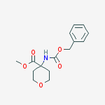 Structure of Methyl 4-(Cbz-amino)tetrahydropyran-4-carboxylate