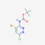 Structure of 2-methyl-2-propanyl (4-bromo-6-chloro-3-pyridazinyl)carbamate