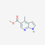 Structure of 4-Methyl-7-azaindole-5-carboxylic acid methyl ester