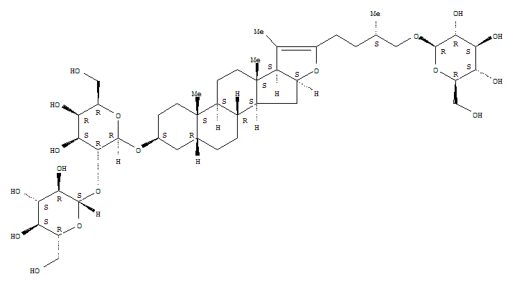 Structure of pseudoprototimosaponin AIII
