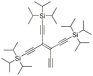 Structure of (3-(1-(triisopropylsilyl)penta-1,4-diyn-    3-ylidene)penta-1,4-diyne-1,5- diyl) bis(triisopropylsilane)
