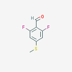 Structure of 2,6-difluoro-4-(methylthio)benzaldehyde