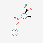 Structure of (3S,4R)-1-Cbz-4-Methylpyrrolidine-3-carboxylic Acid